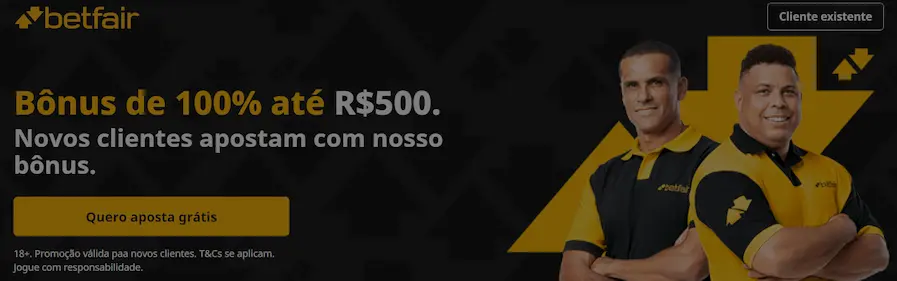Betfair Brazil Bonus - ATÉ R$ 500 